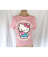 Hello Kitty by Sanrio kids tee top Large pink Its a good day to have a g... - $16.61