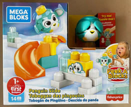 Mega Bloks First Builders 14 Piece Penguin Slide Peek A Blocks Fisher-Price - $19.99