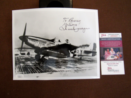 CHUCK YEAGER SPEED OF SOUND ACE PILOT SIGNED AUTO VTG MUSTANG P-51D PHOT... - $296.99