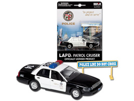 Ford Crown Victoria Police Cruiser Black &amp; White Los Angeles Police Department w - £18.90 GBP