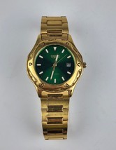 Embassy by Gruen Men&#39;s quarts Wristwatch Green Dial Gold tone case 38mm ... - £18.57 GBP