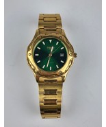 Embassy by Gruen Men&#39;s quarts Wristwatch Green Dial Gold tone case 38mm ... - £18.57 GBP