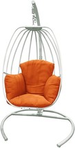 Outdoor Hanging Egg Swing Chair With Stand,Aluminum Frame Heavy Duty Por... - $518.99