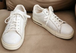 Birkenstock Bend Low White Leather Sneakers, Size 38 / US Womens 7 - $40.00