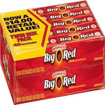 Wrigleys Big Red chewing gum, Cinnamon,40 pack, 5 sticks per pack - $30.92