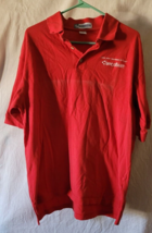 Unisex Extreme Polo Shirt 3 Button Red Size Large bmcsoftware Collectible - £10.22 GBP
