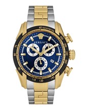 Versace V-Ray Chronograph Watch Men Metallic One Size - $475.00