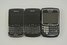 BlackBerry Phone Lot of 3 Rogers Used Smartphones 3 Models Black For Parts Only! - $48.37