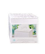 Wedding Satin Card Box With Crystal Flip Top Opening, White - £66.35 GBP