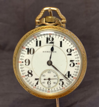 Vtg 1926 Hamilton Pocket Watch 992 Railroad Lever Set 21J 10K GF 2384825... - £439.52 GBP