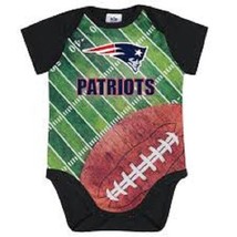 NFL New England Patriots Bodysuit Field Print Size 6-9 Month Youth Gerber - £11.68 GBP