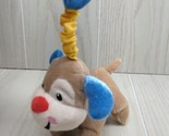 Fisher Price plush baby puppy dog rattle on stretchy fabric w/ loop for ... - $10.39
