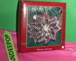 Carlton Heirloom Christmas Poinsettia Flower Holiday Ornament ORN-079M 8 - $24.74