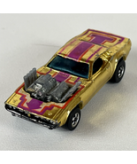 Hot Wheels Rodger Dodger 1969 Gold Chrome Drag Car 1:64 Vintage Blackwall - $61.74