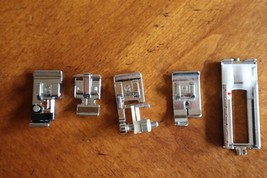 Mixed Lot Sewing Machine Parts Foot C E G H Adjst Blind Hem Buttonholer ... - $11.40