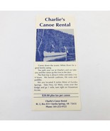 Charlie&#39;s Canoe Rental Brochure Eureka Springs Arkansas 1990&#39;s - $110.79 MXN