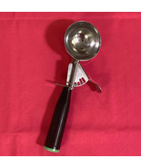 Vintage Syscoware ice cream scoop dipper stainless steel black handle gr... - $10.00
