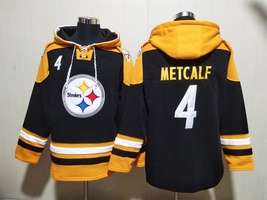 DK Metcalf Steelers Black Lace-Up Pullover Hoodie - $79.00