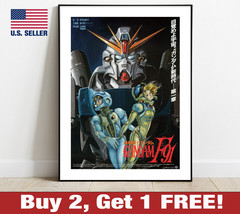 Gundam Poster 18&quot; x 24&quot; Print Mobile Suit Anime Wall Art Decor Japanese F91 - £10.60 GBP