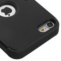 The new iPod touch (7th Gen) - HARD &amp; SOFT HIGH IMPACT ARMOR CASE BLACK ... - £18.16 GBP