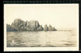 1928 RPPC Photo Postcard Seal Rocks Santa Catalina Island CA Peter Victor Reyes - £27.05 GBP