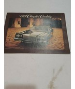 1977 Chrysler Cordoba Dealership Brochure - £6.69 GBP