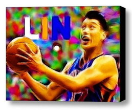 Framed New York Knicks Jeremy Lin 9X12 inch Art Print Limited Edition w/COA - £15.05 GBP