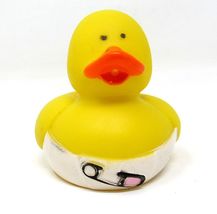 Baby Girl Rubber Duck 2 inch Pink Pin Announce Pregnancy Reveal Shower F... - $8.92