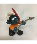 Vintage Frogman Smurf Bully Scuba Diver Peyo 2 W Germany 2.5&quot; Tall - $149.72 MXN
