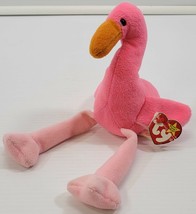 TY Beanie Babies Pinky Stuffed Flamingo February 13, 1995 - £4.73 GBP