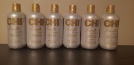 4x CHI Keratin Reconstructing Shampoo &amp; 2x Conditioner 12oz ea. / 72oz t... - £47.20 GBP
