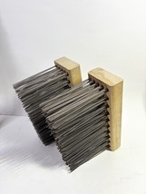 2-Hardwood Block 4” Trim Steel Flat Wire Bristle 3” X 8” Foundry Casting... - $815.49 MXN