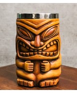 Large Exotic Tropical Hawaiian Luau Party Maori Faux Wooden Tiki Coffee ... - $61.26 CAD
