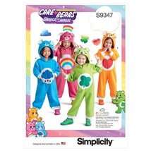 Simplicity Sewing Pattern 9347 Care Bears Toddlers Animal Costume Size 1/2-4 - £10.56 GBP