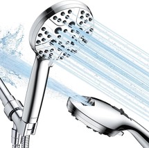High Pressure Shower Head With Handheld, 8-Mode Shower Heads With 80&quot;, C... - $33.99