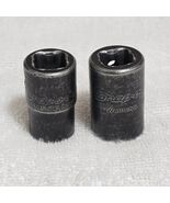 Snap-on USA 1/2&quot; Drive Impact Sockets IMD160A 1/2&quot; &amp; IMD200 5/8&quot; VTG Pair - $35.64