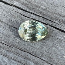 Natural Pale Green Sapphire | Loose Green Sapphire Gemstone |  Pear Cut | 0.93 C - £504.83 GBP