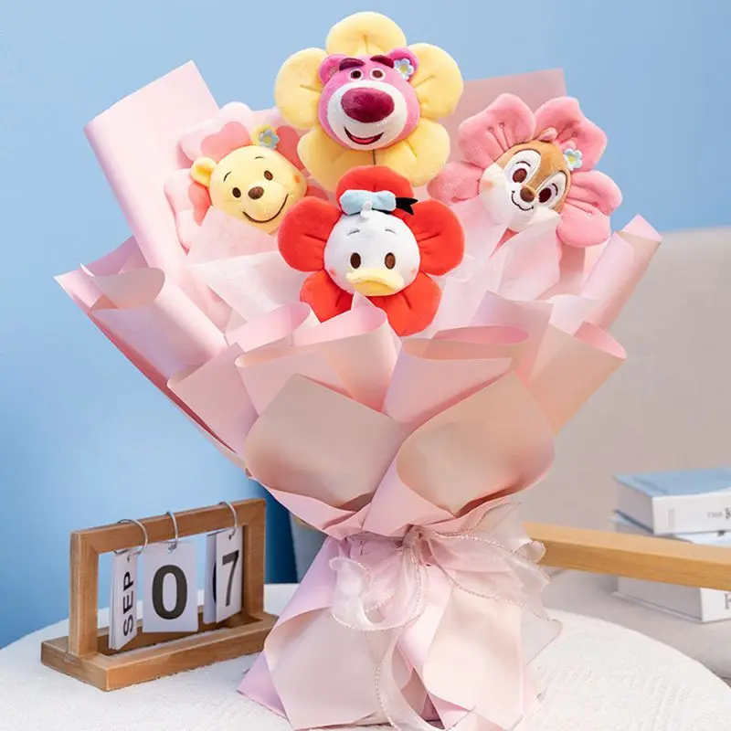 Cartoon Plush Toys Simulation Sun Flower Curtain Buckle Rose Valentine&#39;S Day  S - $25.27