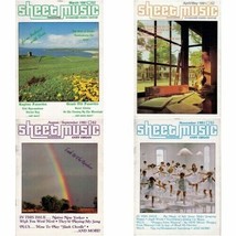 Sheet Music Magazine Lot of 4 March, April/May, Aug/Sept, Nov &#39;81 Performer Tips - £7.80 GBP