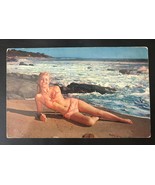 1960&#39;s Girl On The Beach Postcard  - £2.94 GBP