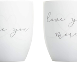 Wedding Love You and Love You More Mug Set, Couple Coffee Mugs, Gift for... - $35.96