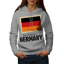 Wellcoda Germany Trip Flag Womens Hoodie, World Casual Hooded Sweatshirt - £29.05 GBP