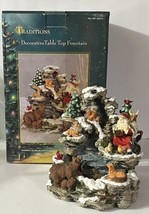 RARE Traditions Christmas Decorative Table Top Fountain Santa Wildlife NEW PUMP - £29.60 GBP