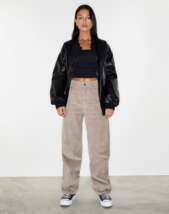 MOTEL ROCKS Parallel Trousers in Cord Smoke Grey (MR114) - £33.86 GBP