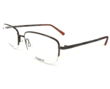 Flexon Eyeglasses Frames MELVILLE 600 210 Grey Rectangular Half Rim 55-1... - $79.45