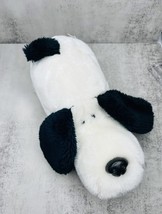 RARE vintage GUND black white dog plush stuffed animal - £19.54 GBP