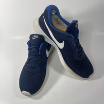 Nike Mens Tanjun 812654-414 Blue Running Shoes Sneakers Size 12 - £25.50 GBP