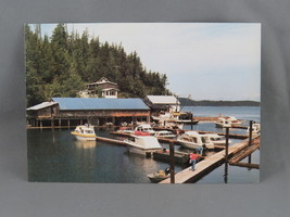 Vintage Postcard - Telegraph Cove Harbour - Northern Island Studios - £11.19 GBP