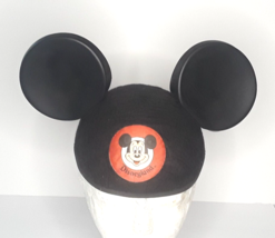 Vintage Mickey Mouse Eddie Club Plastic Ears Felt Hat Disneyland - $15.85
