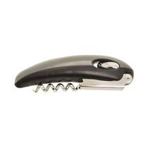 Starfrit sommelier corkscrew integrated foil cutter ergonomic handle gray thumb200